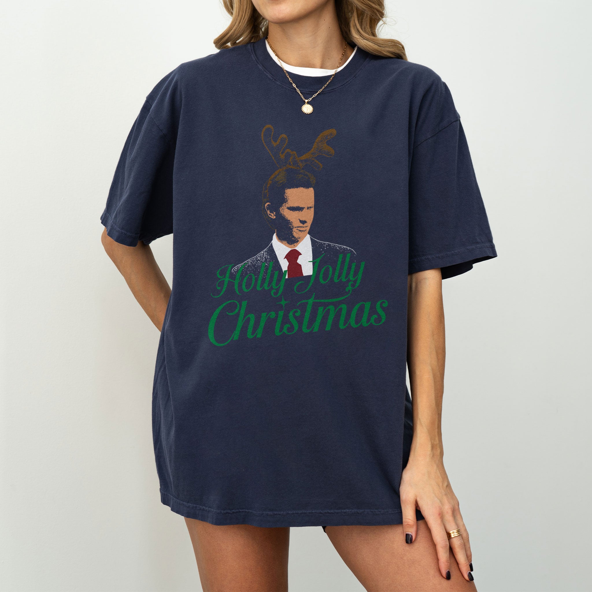 camiseta cine holly jolly christmas